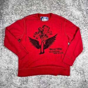 Vintage Gap Y2K Red Graphic Crewneck Sweatshirt, Men's Size XL - Skater Style